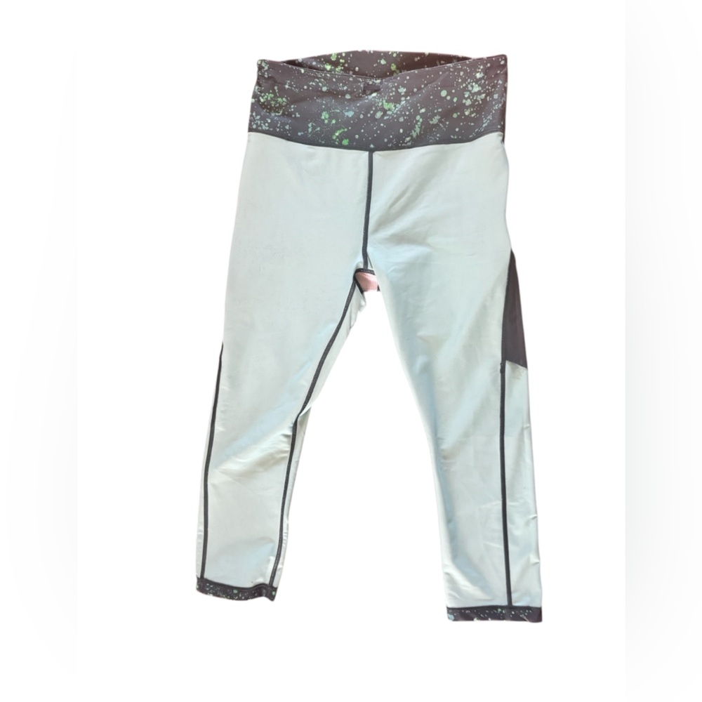 Athleta Ultimate Stash Pocket Splatter Capri, Oceanic Teal - Picture 10 of 10